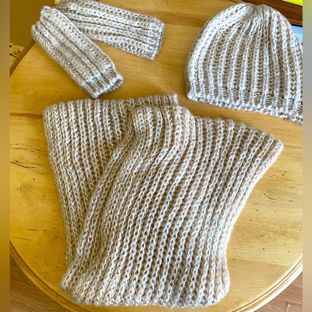 Curations Caravan by Stefani Greenfield Infiniti Scarf, Hat, Wrist Warmer Set